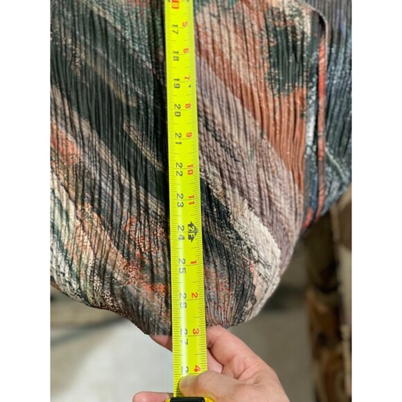 Zara Multicolor Pleated String Tie Wrap Blouse Top Sz S NWT! - Picture 11 of 16